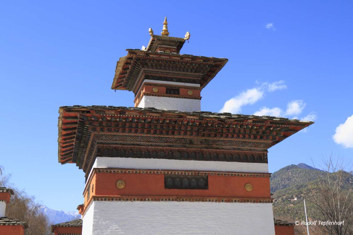 Small dzong in Paro Valley, Bhutan