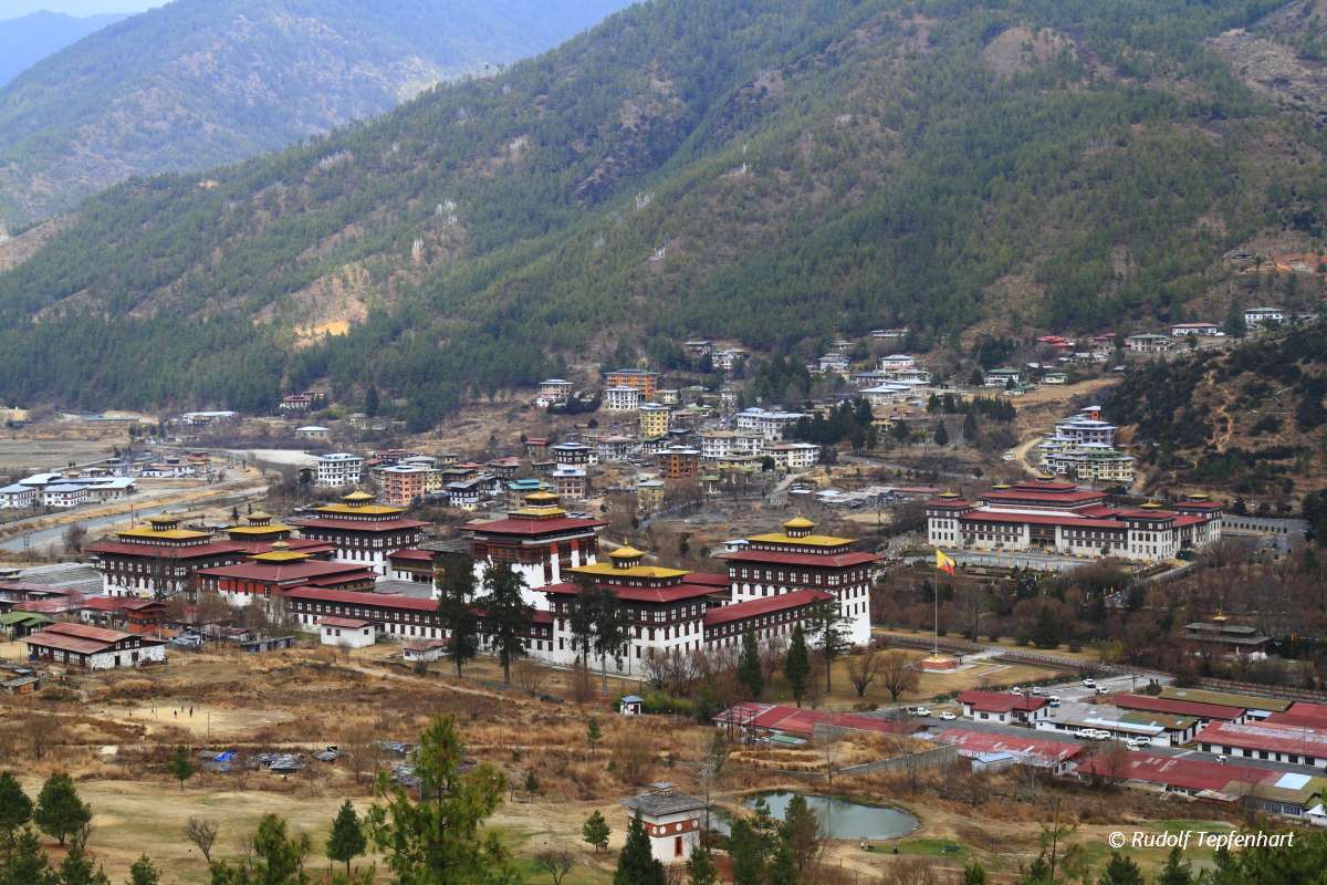 Tashichho Dzong in Thimphu
