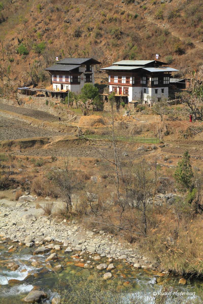 Countryside houses, Bhutan