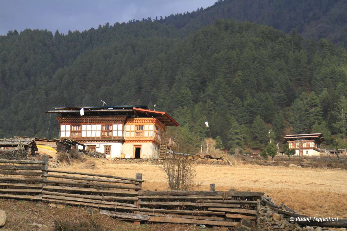 Countryside houses, Bhutan