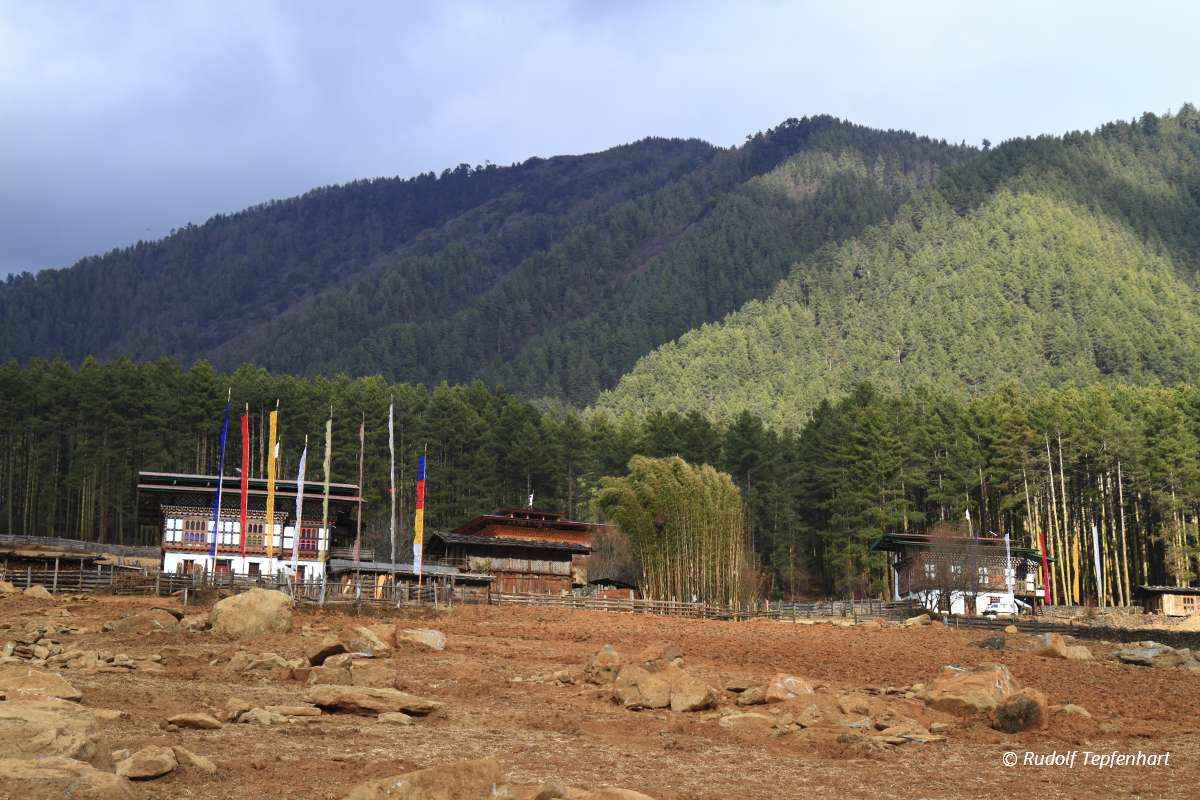 Countryside houses, Bhutan