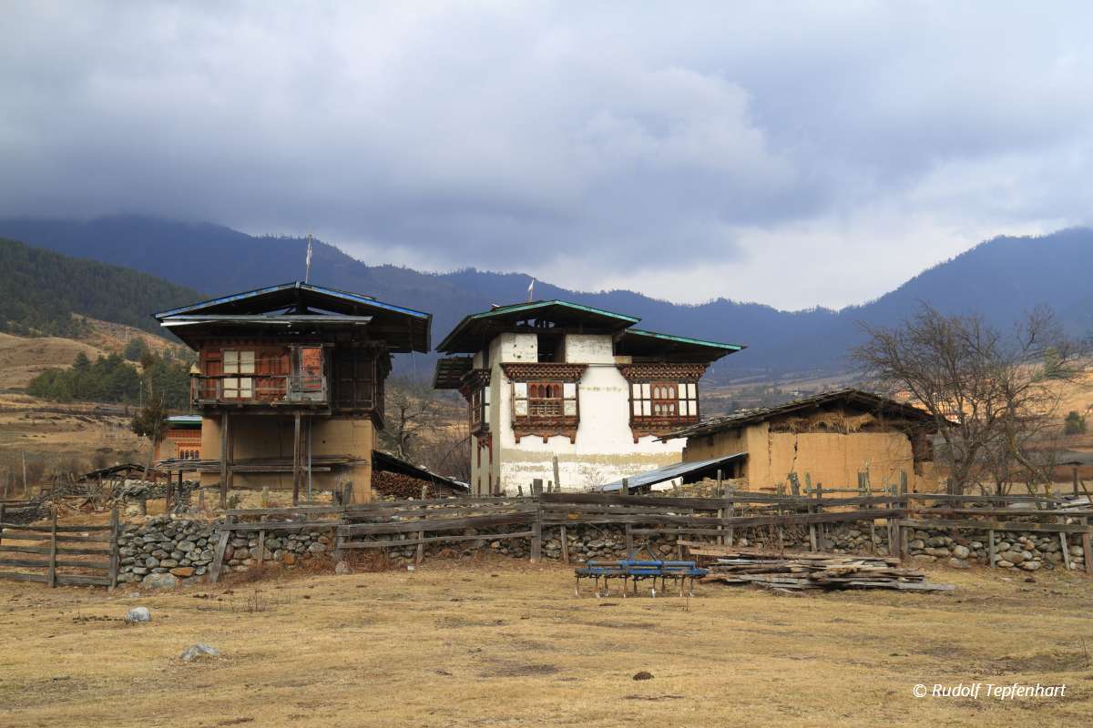 Countryside houses, Bhutan