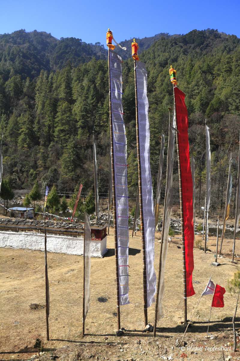 Buddhist Prayer Flags - Kingdom of Bhutan