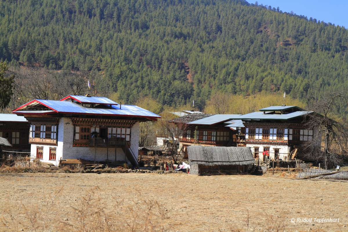 Countryside houses, Bhutan