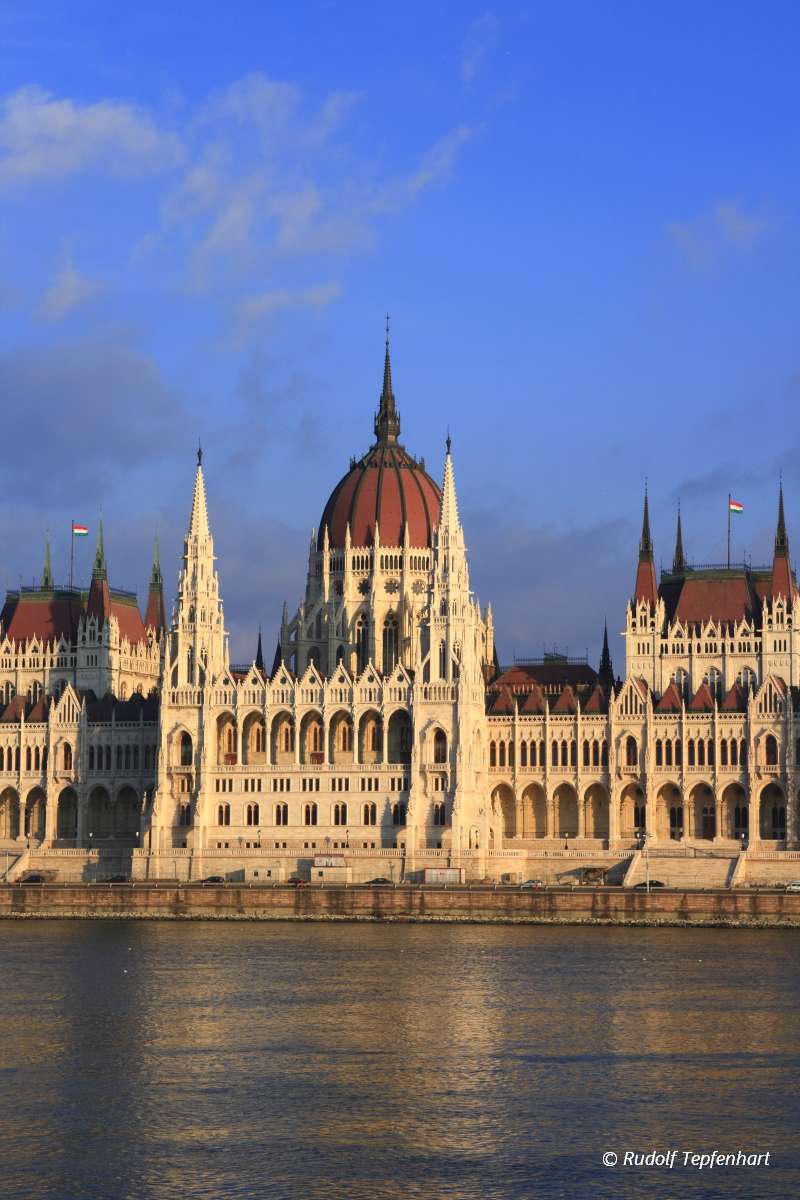 The parliament building in Budapest