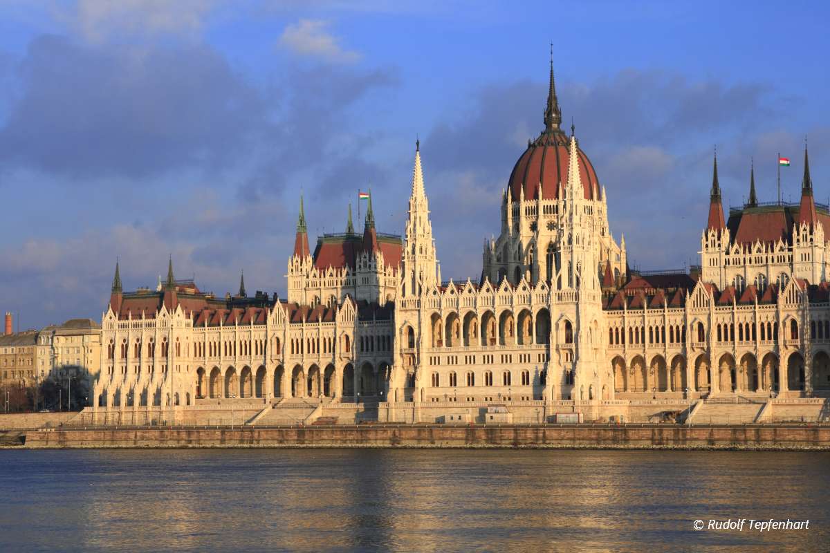 The parliament building in Budapest