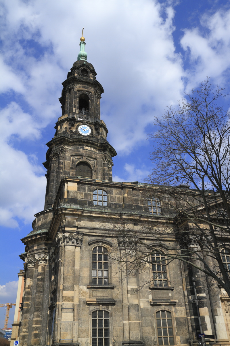 Church of the Holy Cross in old Dresden, Germany