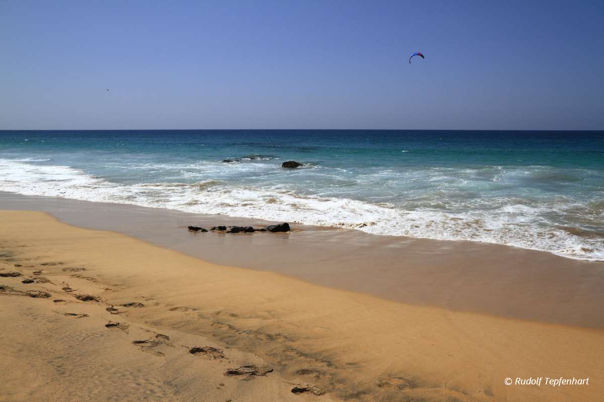 Scenic view El Cotillo beach on Fuerteventura, Canary Islands