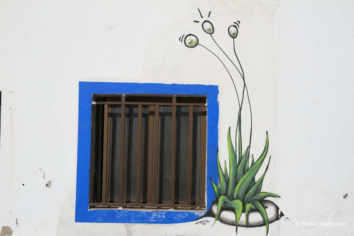 Window in El Cotillo, Fuerteventura, Canary Islands, Spain