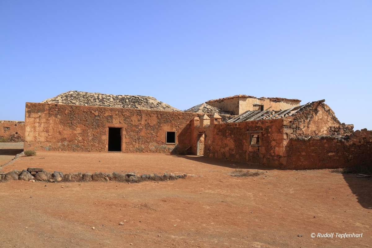 Old colonial buildings Casa de los Coroneles in La Oliva, Fuerte