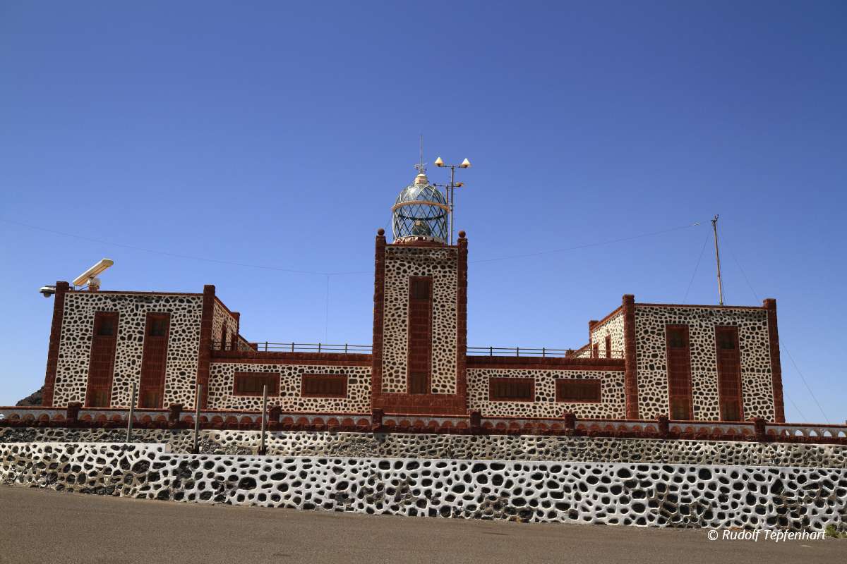 The famous landmark La Entallada lighthouse, Fuerteventura