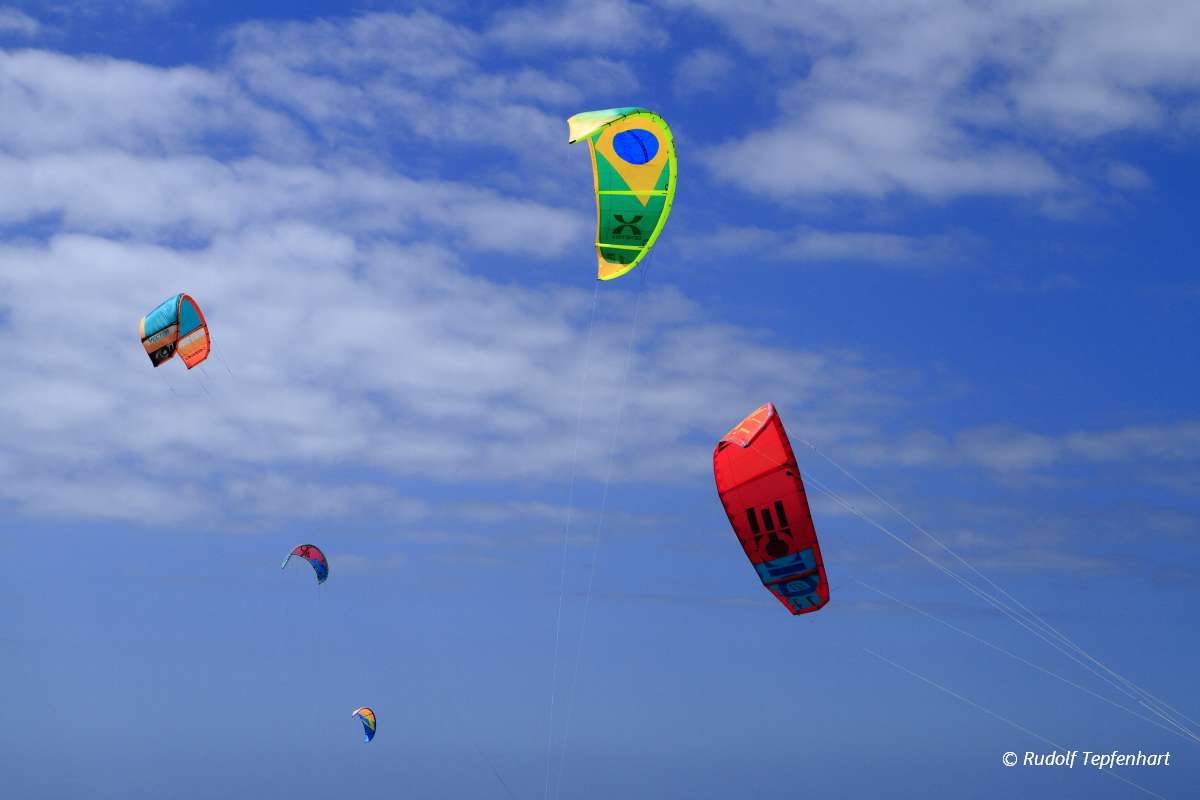 Kitesurfing on Fuerteventura Island