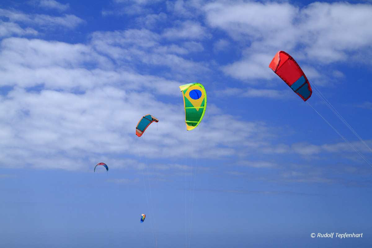 Kitesurfing on Fuerteventura Island