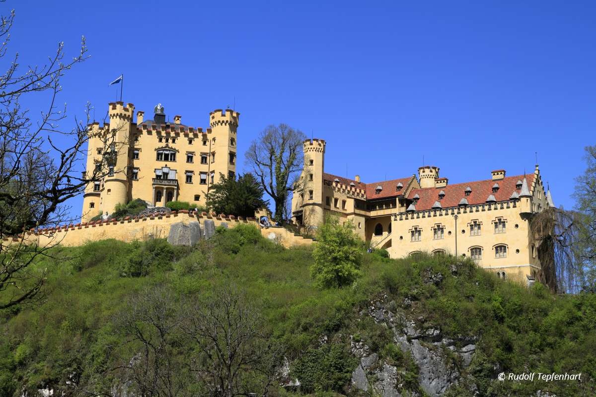 Hohenschwangau Castle in the Bavarian Alps