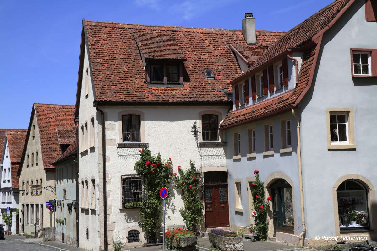 Beautiful streets in Rothenburg ob der Tauber