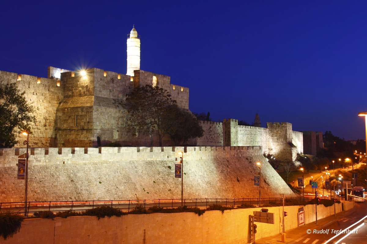 The old city wall of Jerusalem