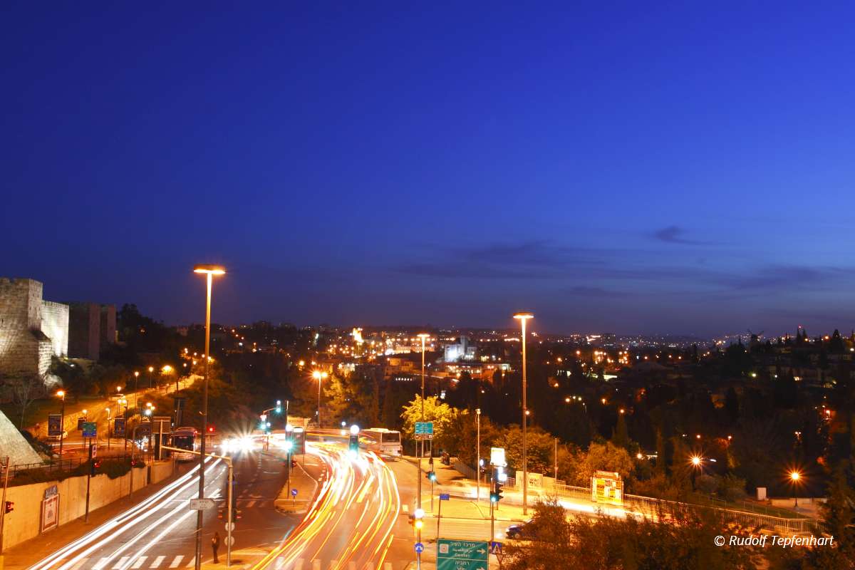 The old city wall of Jerusalem