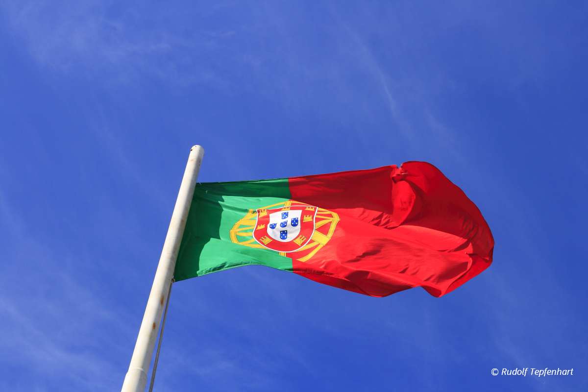 The flag of Portugal