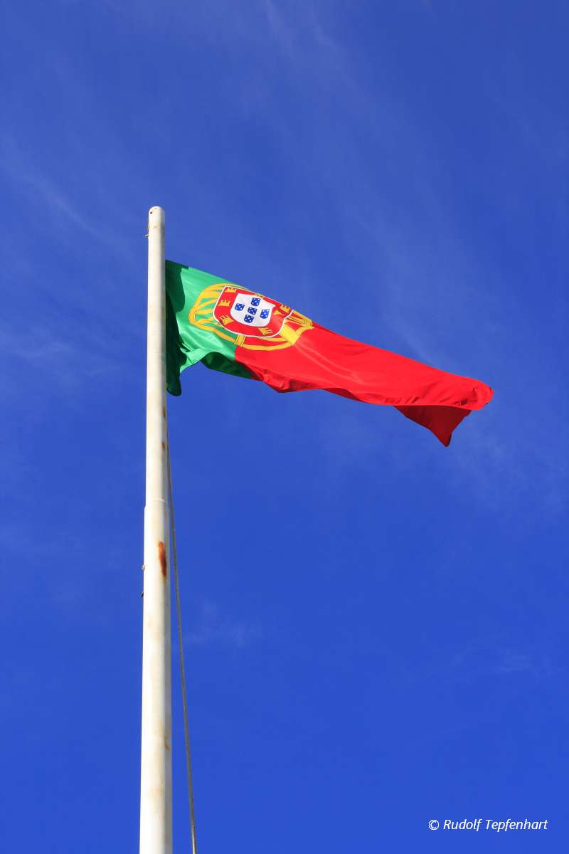 The flag of Portugal