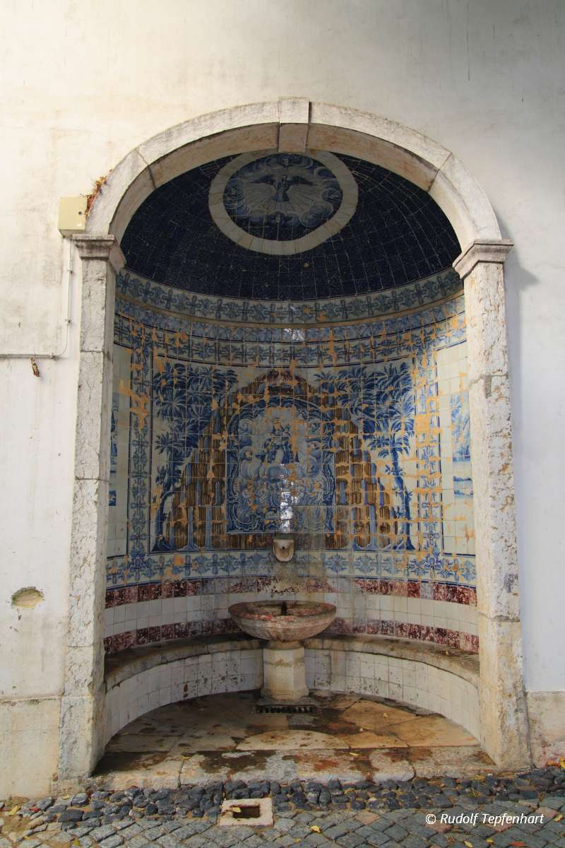 Ornate fountain in Lisbon