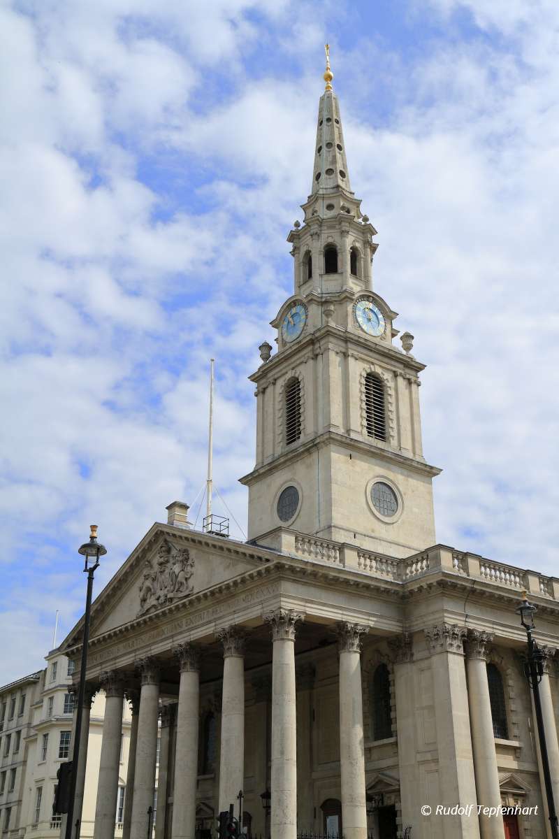 The church of St Martin's in the Fields London