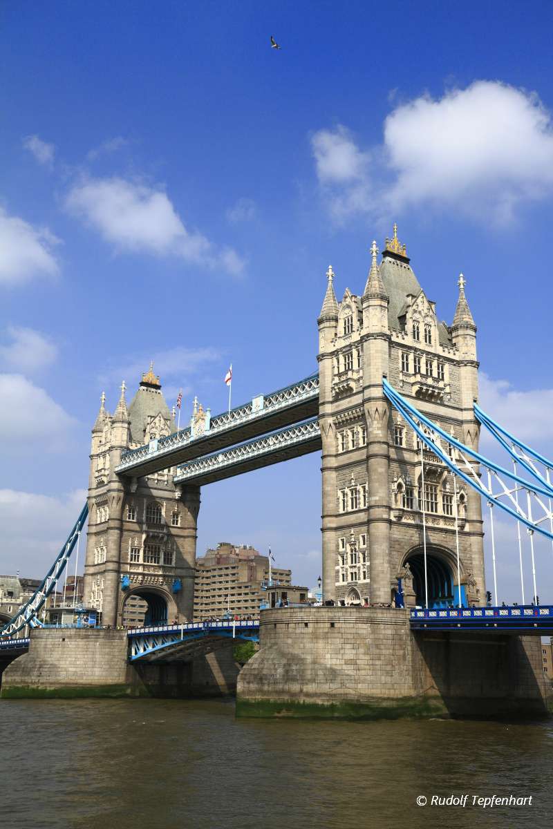 Tower Bridge over the River Thames in London