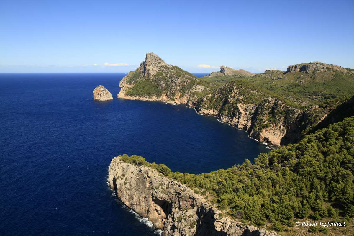 Beautiful panoramic view of Mirador es Colomer, Mallorca, Balear