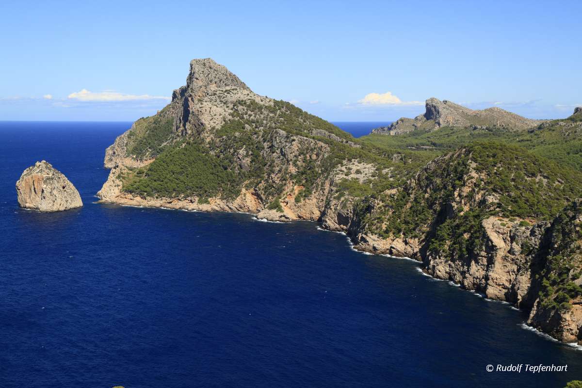 Beautiful panoramic view of Mirador es Colomer, Mallorca, Balear