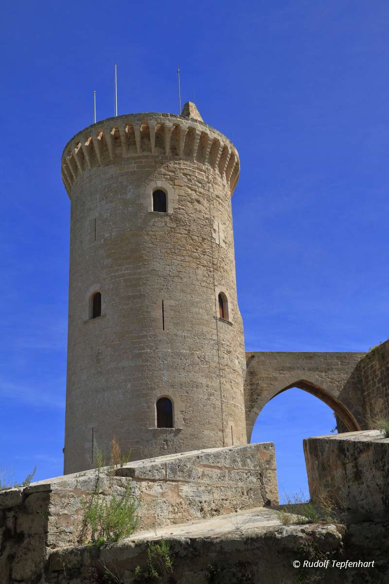 Medieval castle Bellver in Palma de Mallorca, Spain
