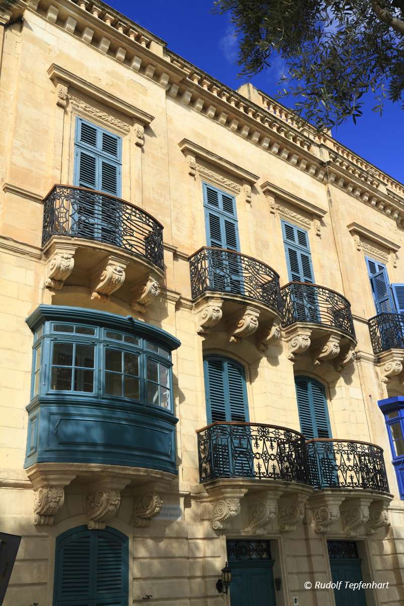 Old balcony  in Valletta, Malta