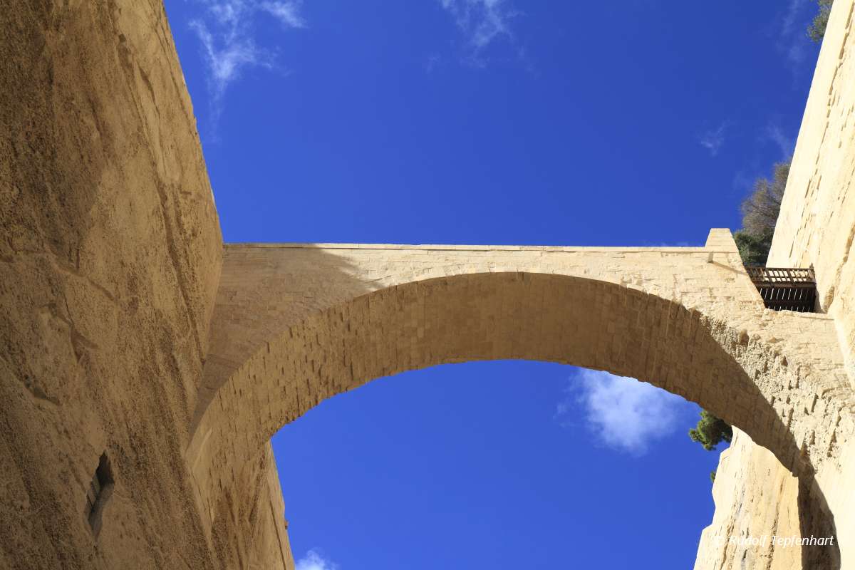 Arch in old city Valletta