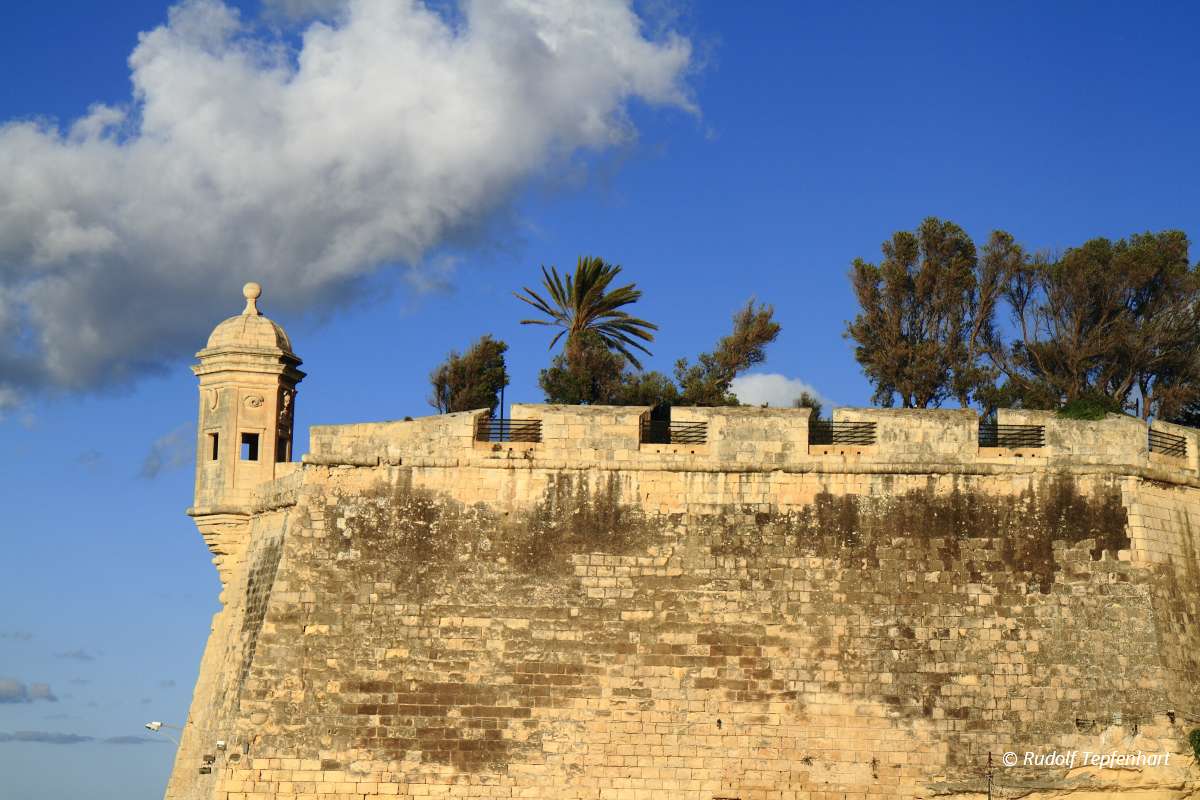 The Eye & Ear Vedette Watchtower in Senglea, Malta