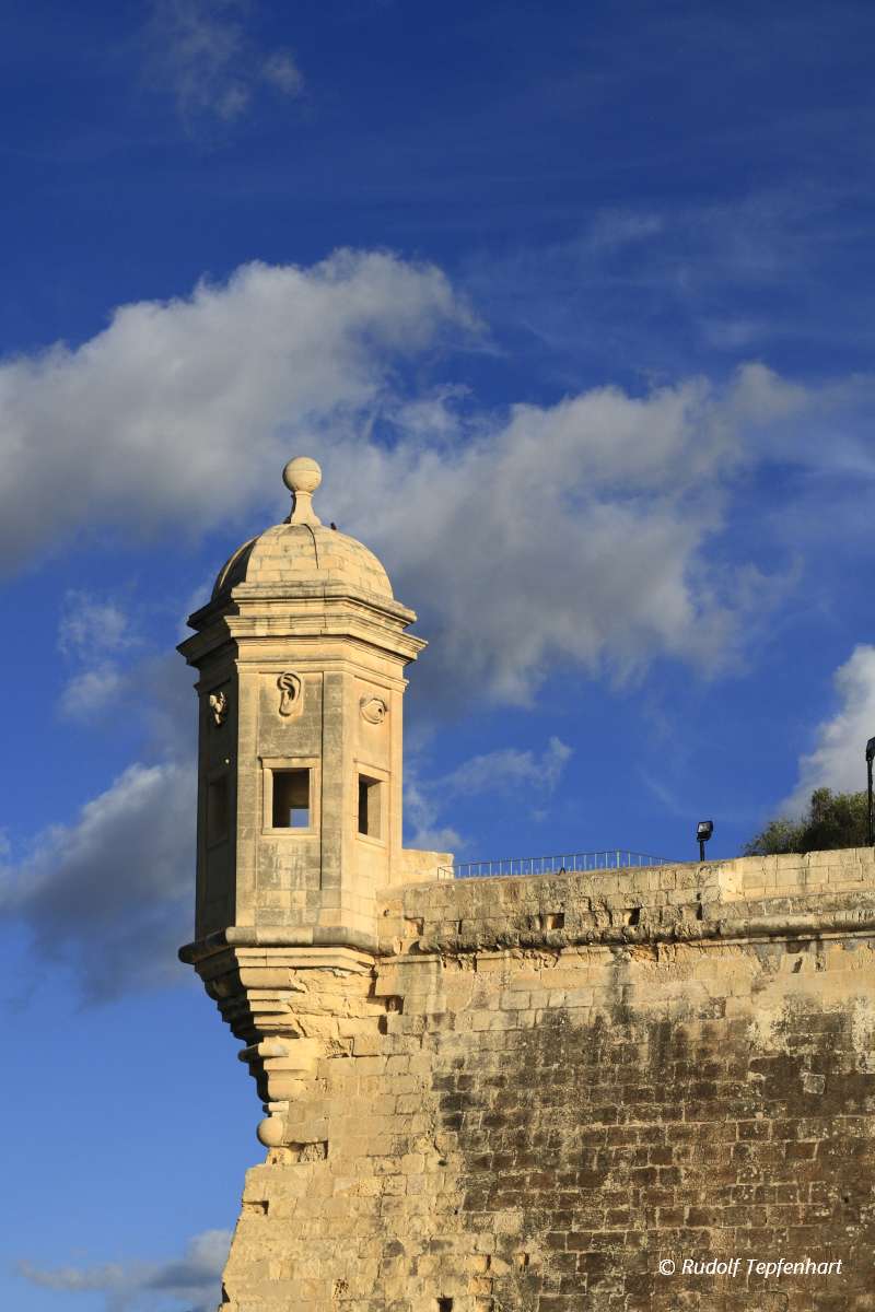 The Eye & Ear Vedette Watchtower in Senglea, Malta