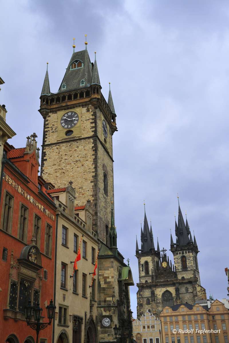 Old Town Hall Tower in Prague, Czech Republic