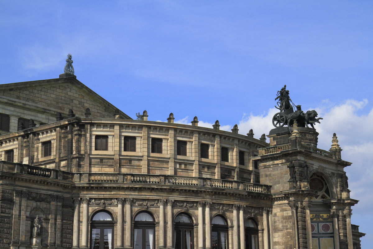 The Semperoper - the Opera House of the Saxon State Opera Dresde