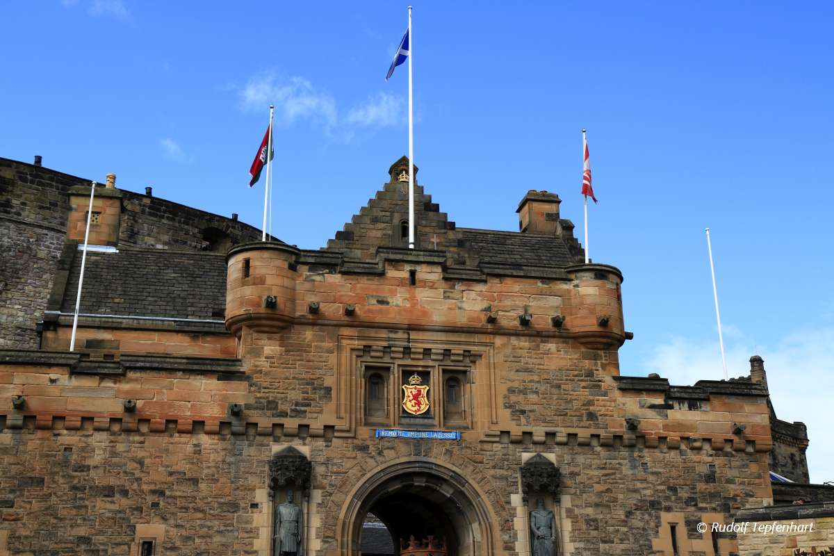 Edinburgh castle in Scotland
