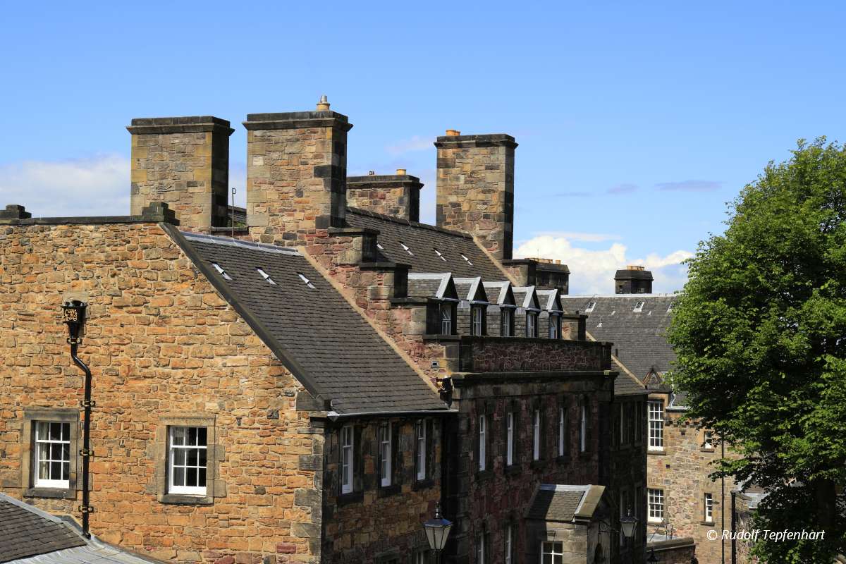 Edinburgh castle in Scotland